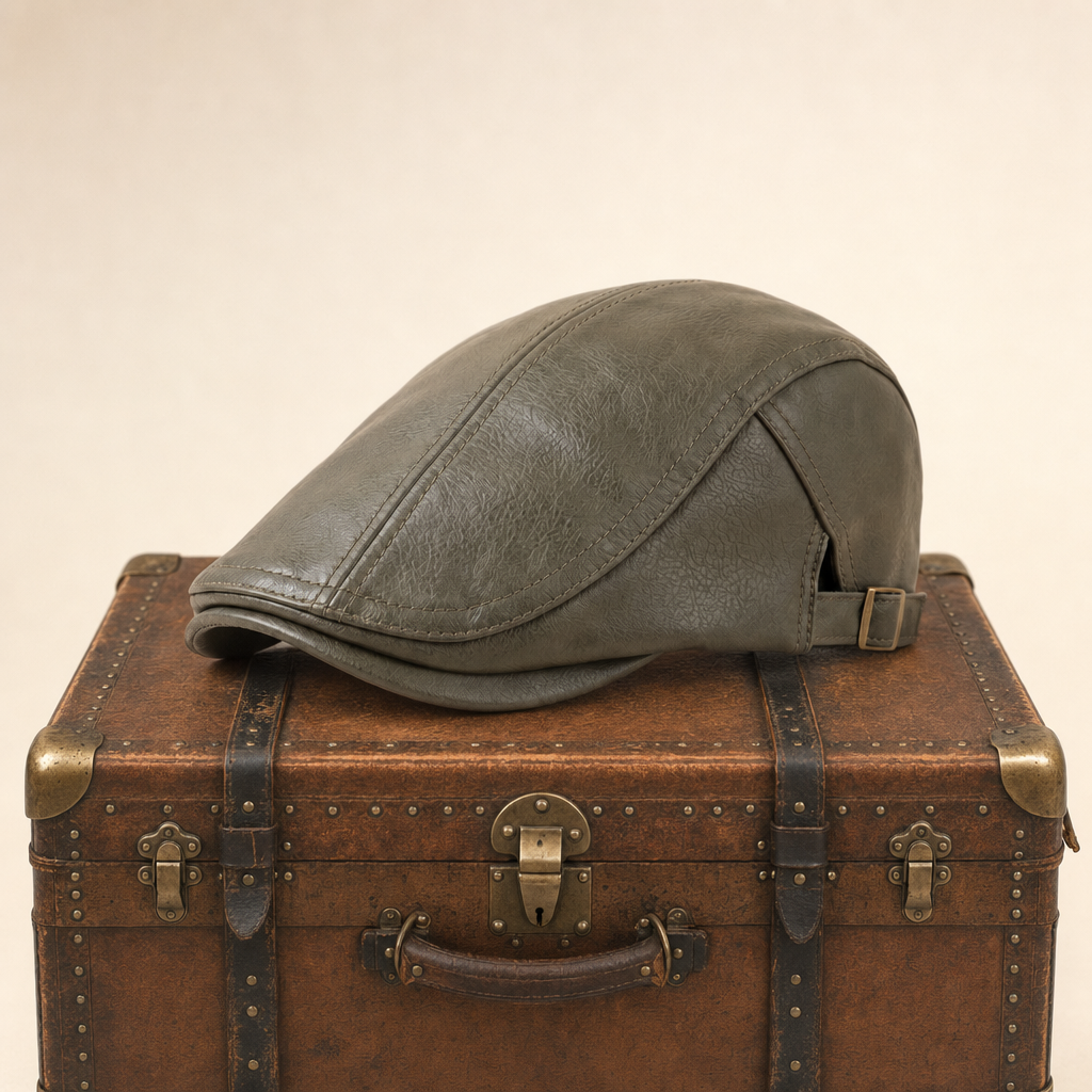 Leren flatcap — WOLPHAARTSDIJK
