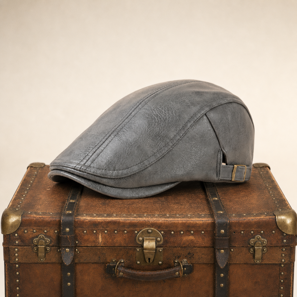Leren flatcap — WOLPHAARTSDIJK