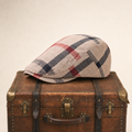 Katoenen flatcap met ruit — GOES