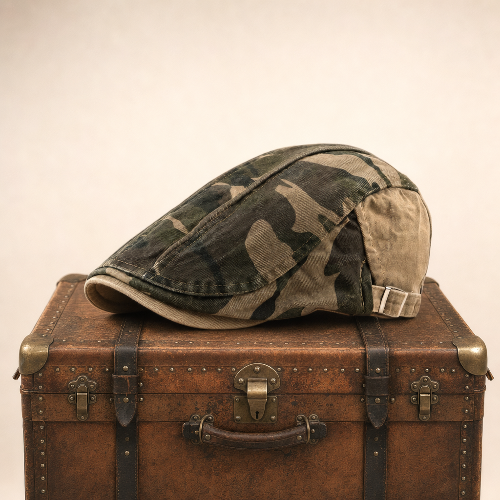 Katoenen chauffeurspet met camouflage — OOSTZAAN