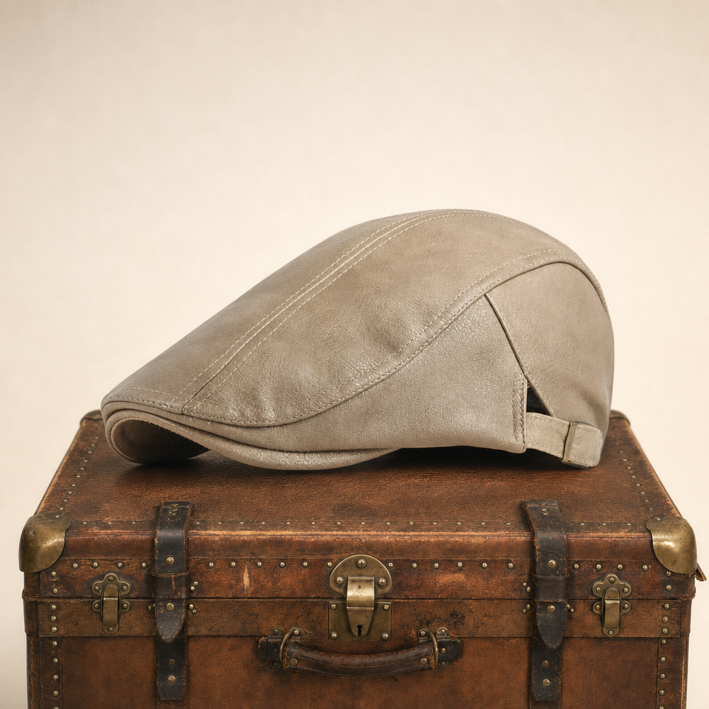 Leren flatcap — EDE
