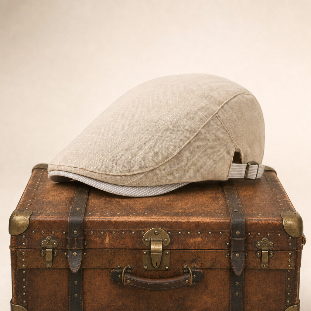 Flatcap van linnenmix — IJSSELMUIDEN