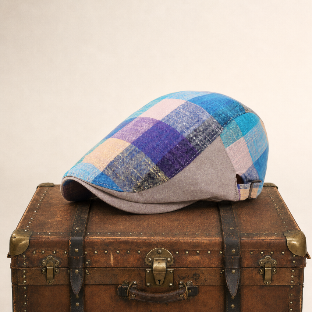 Katoenen flatcap met ruit — TER APEL