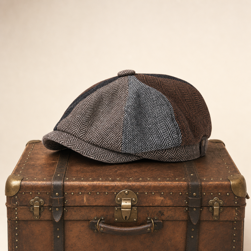 Wollen flatcap met visgraat — ZWIJNDRECHT