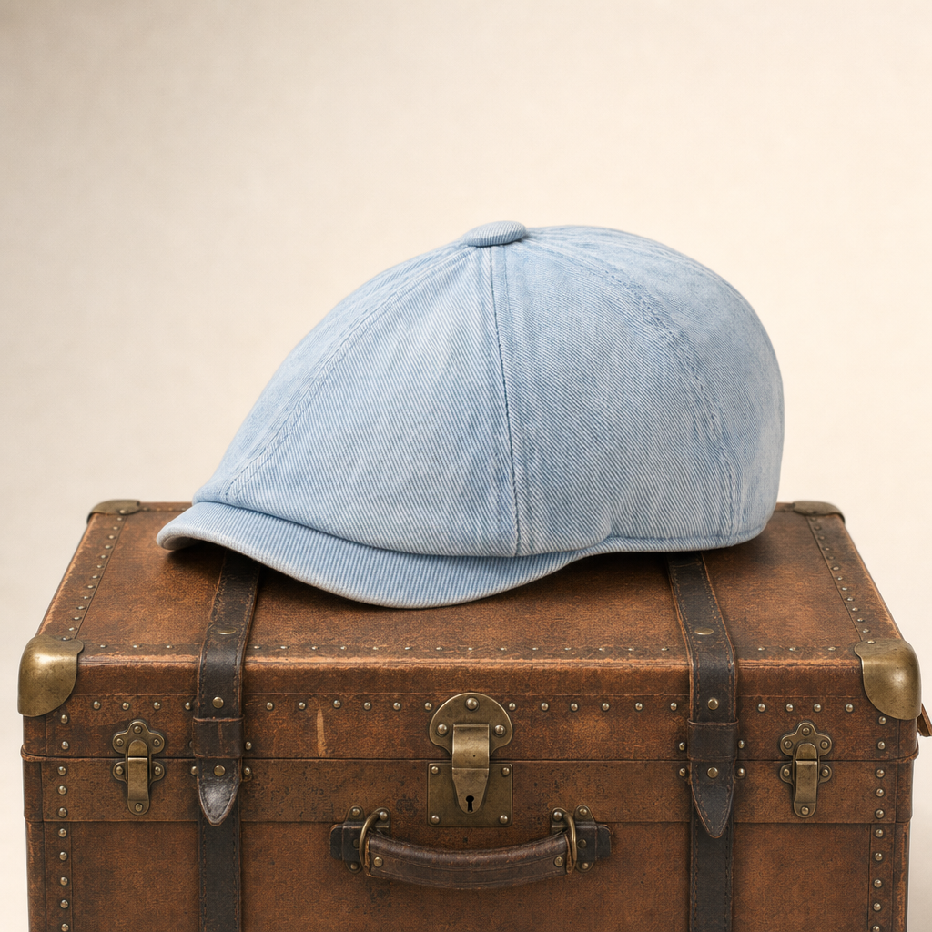 Denim ballonpet — HELMOND