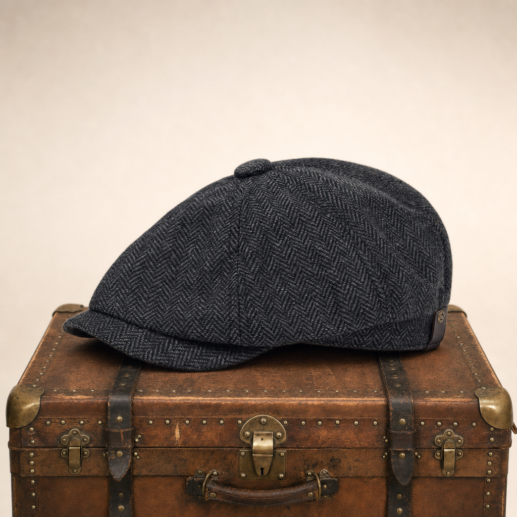 Wollen flatcap met visgraat — ZWIJNDRECHT