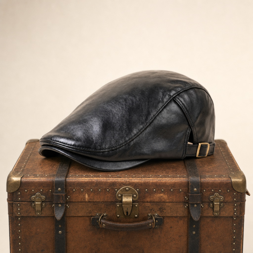 Leren chauffeurspet — ZOETERWOUDE