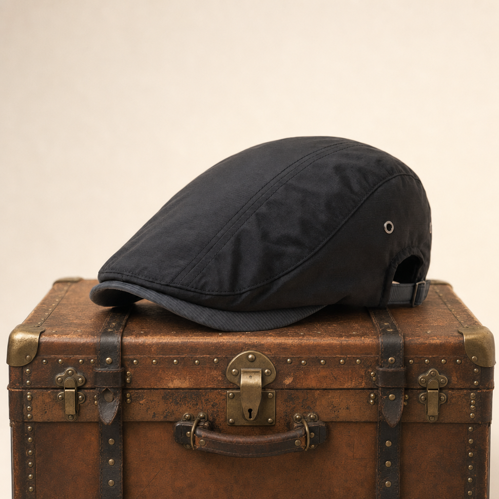 Katoenen flatcap met krijtstreep — APPINGEDAM