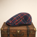 Flatcap van wolmix met tartan — GROESBEEK