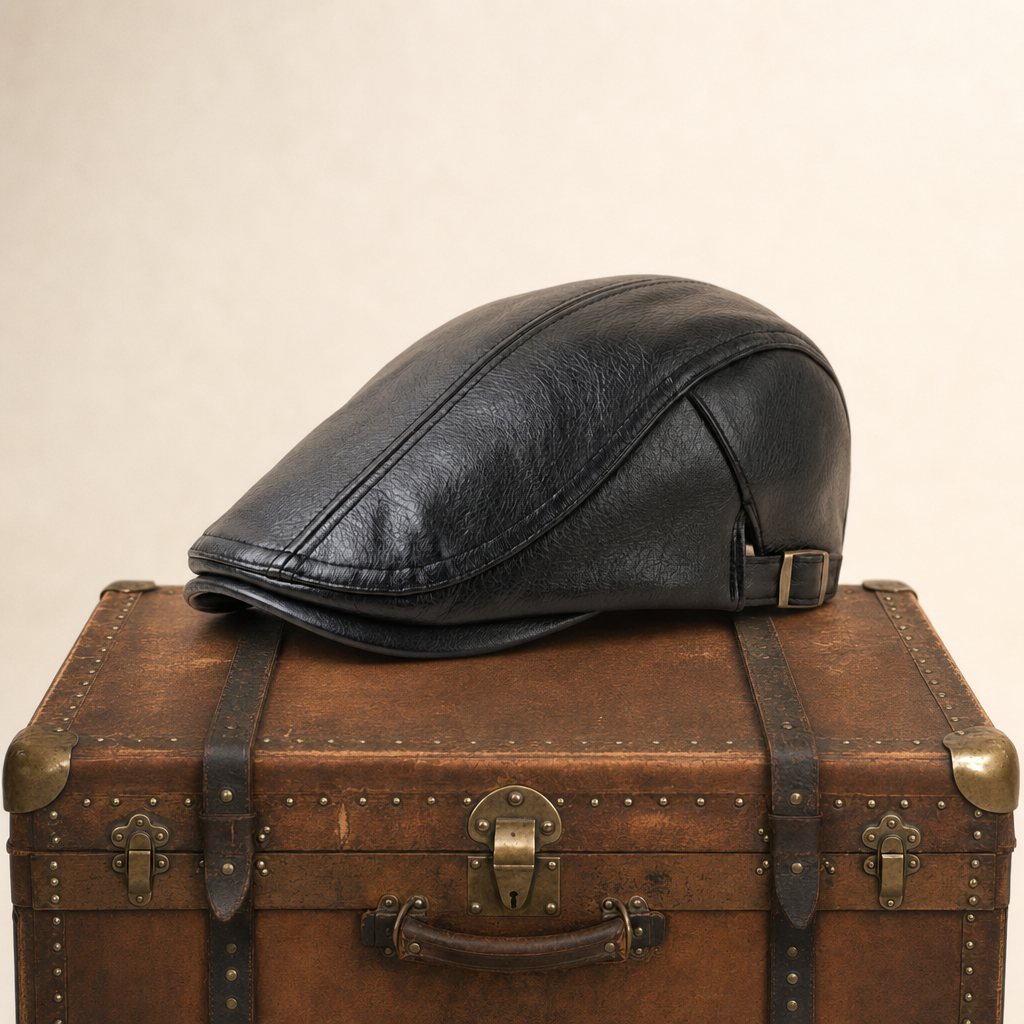Leren flatcap — WOLPHAARTSDIJK