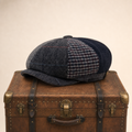 Wollen flatcap met patchwork — HAPERT