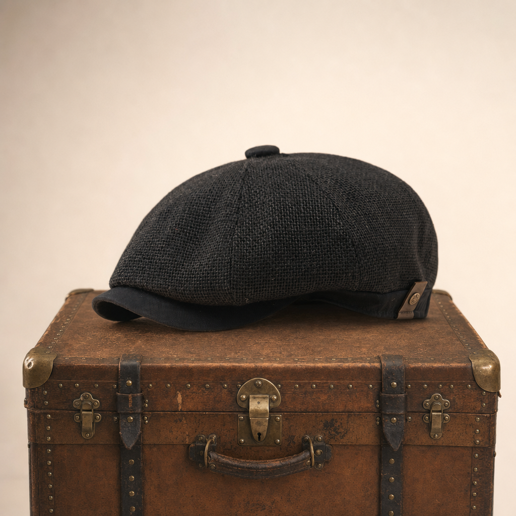 Linnen flatcap — BUDEL