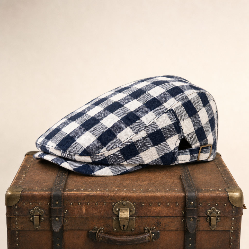 Wollen flatcap met visgraat — VALTHE