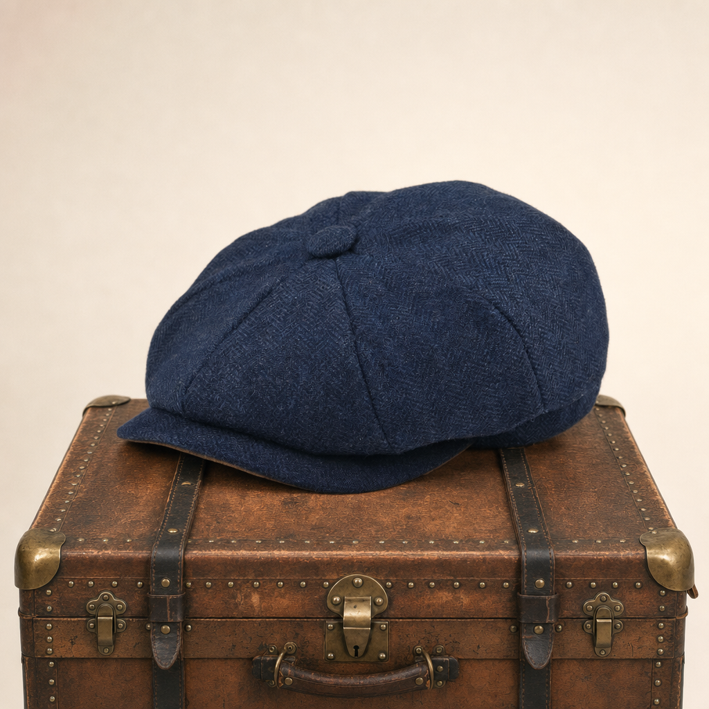 Wollen flatcap — MOERKAPELLE