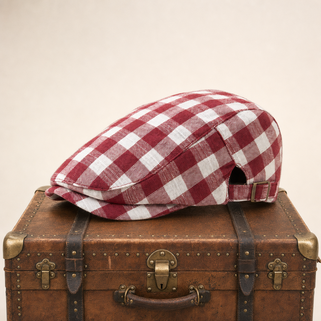 Wollen flatcap met visgraat — VALTHE