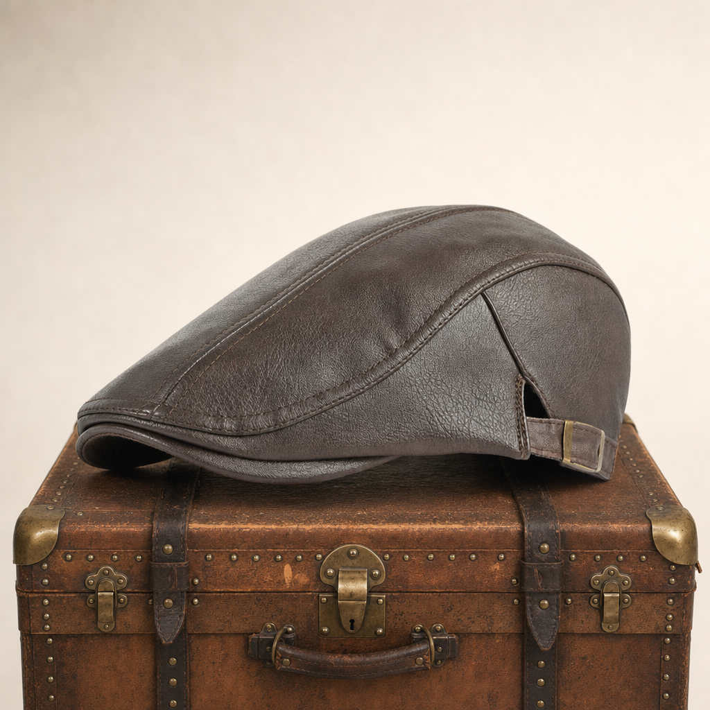 Leren flatcap — EDE