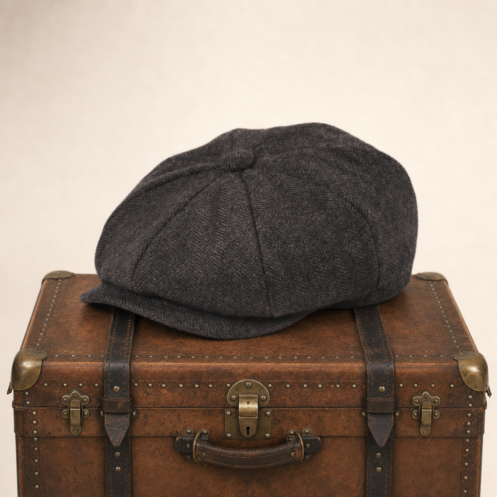 Wollen flatcap — MOERKAPELLE